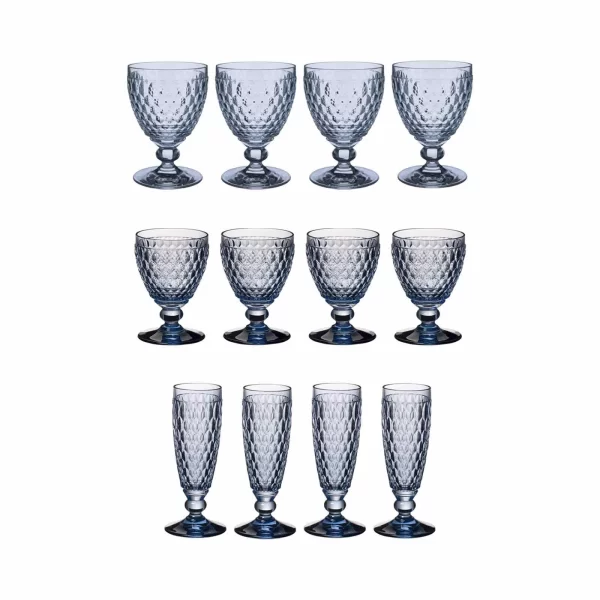 Villeroy & Boch Boston Coloured Bunt Gemischtes Wein- & Sektgläser 12er Set 6