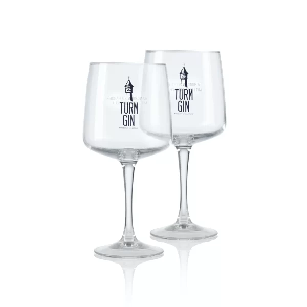 Null TURM GIN Copa Glas Mit Logo – 720 Ml – 2er-Set 3