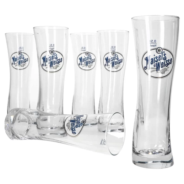 Null 6er Set Maisel’s Weisse Weizenbiergläser 5