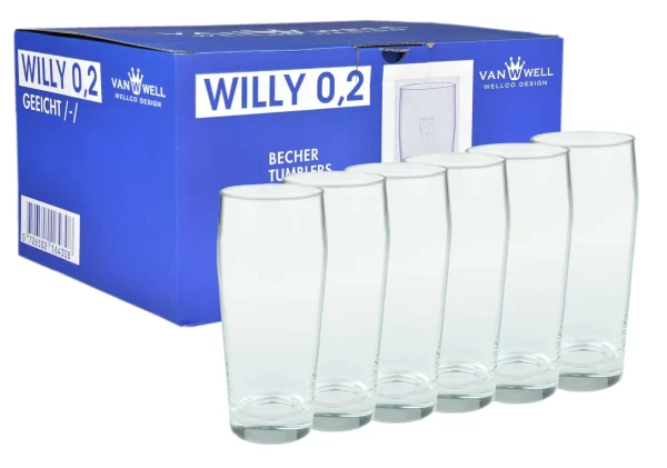 Null 12er Set Bierglas Willibecher 0,2L Geeicht 4