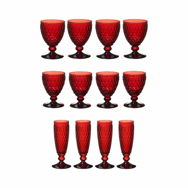 Villeroy & Boch Boston Coloured Bunt Gemischtes Wein- & Sektgläser 12er Set 5