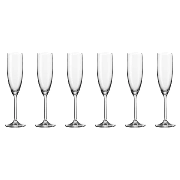 Leonardo Sektglas 100 Ml Brindisi [6 Stück] Anthrazit Rund Ø 5 X H 17,7 Cm 6