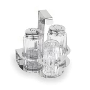 2x Contacto Menage 3-teilig Salz Pfeffer, Durchmesser: 13,5 Cm, Höhe: 14 Cm 19