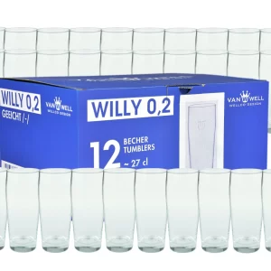 Null 12er Set Bierglas Willibecher 0,2L Geeicht 17