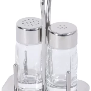 2x Contacto Menage 3-teilig Salz Pfeffer, Durchmesser: 13,5 Cm, Höhe: 14 Cm 15