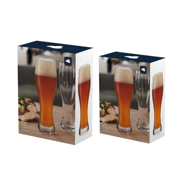 Leonardo TAVERNA Weizenbierglas-Set 0,5l+0,33l 4-tlg. 8