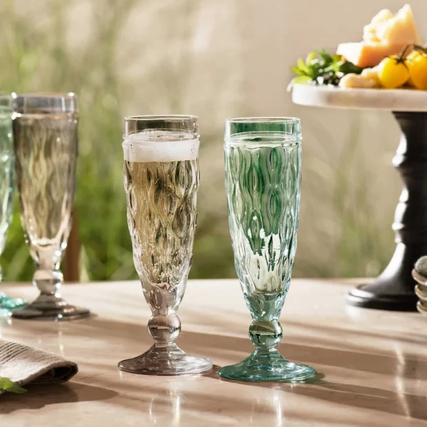 Leonardo Sektglas 100 Ml Brindisi [6 Stück] Anthrazit Rund Ø 5 X H 17,7 Cm 8