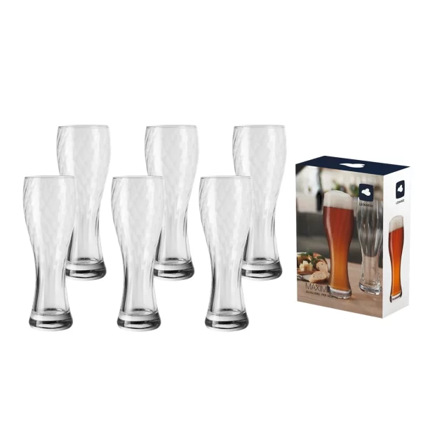 Leonardo TAVERNA Weizenbierglas 0,5l 6er Set 4