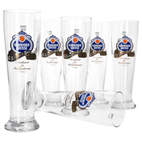 Null 2er Set Schneider Weisse Weizenbiergläser 3