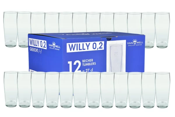 Null 12er Set Bierglas Willibecher 0,2L Geeicht 3