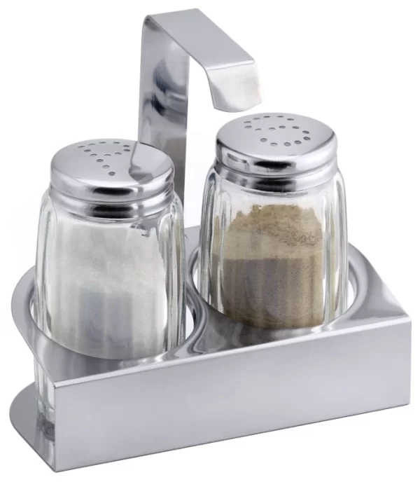 2x Contacto Menage 3-teilig Salz Pfeffer, Durchmesser: 13,5 Cm, Höhe: 14 Cm 4