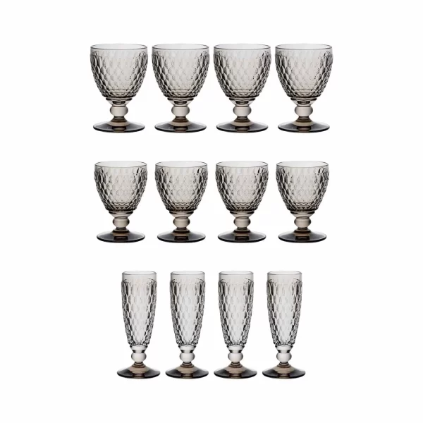 Villeroy & Boch Boston Coloured Bunt Gemischtes Wein- & Sektgläser 12er Set 4
