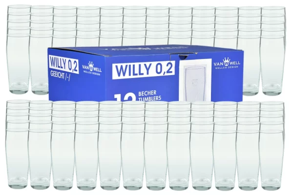 Null 120er Set Bierglas Willibecher 0,3L Mit Eichstrich 6