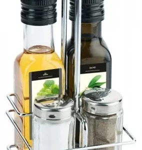 Null Menage Essig Und Öl Spender Glas Salz Pfeffer Set Edelstahl 209 Silber Glas Ölspender 17