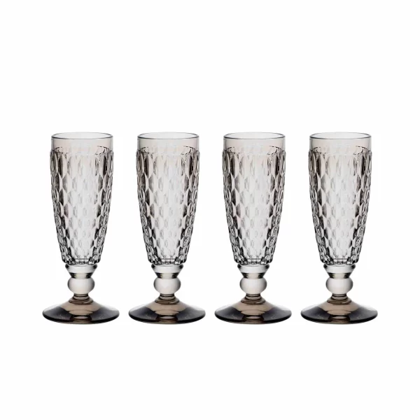 Villeroy & Boch Boston Coloured Sektglas 145 Ml Smoke 4er Set 1