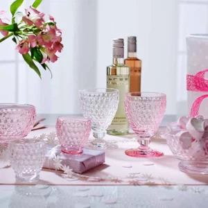 Villeroy & Boch Boston Coloured Weißwein- & Sektgläser Set 12er Set Rosa 19