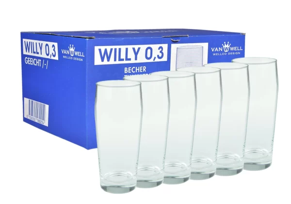 Null 120er Set Bierglas Willibecher 0,3L Mit Eichstrich 3