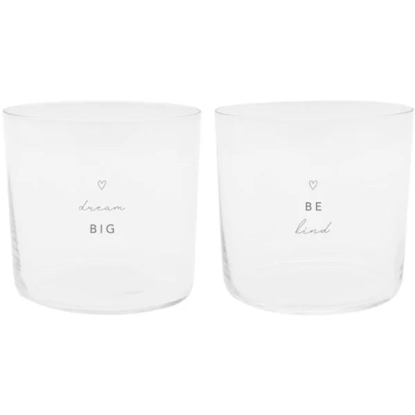 Eulenschnitt Trinkglas 2er Set – 2 Gläser à 360 Ml – Höhe Ca. 8,5 Cm – Ø 8,9 Cm – Dreams – Transparent/schwarz 1