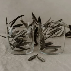 Eulenschnitt Trinkglas 2er Set – 2 Gläser à 360 Ml – Höhe Ca. 8,5 Cm – Ø 8,9 Cm – Dreams – Transparent/weiß 9
