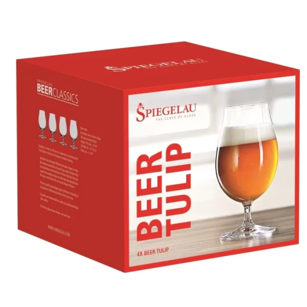 SPIEGELAU Beer Classics Biertulpe 4er Set – 4 X 440 Ml – Transparent 4
