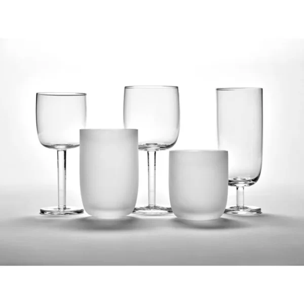 SERAX Base Trinkglas 4er-Set – 4 Gläser à 4 Gläser à 250 Ml – Frosted 3