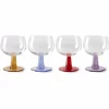 HK Living Swirl Weinglas – 4er-Set – 4er-Set: 350 Ml – Ø 10 Cm – Höhe: 12 Cm – Red/yellow/blue/purple 10