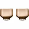 Blomus FLOW Trinkgläser – 2er-Set – 2er-Set à 220 Ml – Coffee 5
