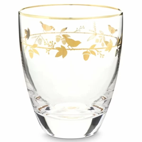 Pip Studio WINTER WONDERLAND Wasserglas – 6er Set – 6er Set – 8,9×8,9×10,5 Cm – Goldfarbig 1