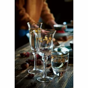 Pip Studio WINTER WONDERLAND Wasserglas – 6er Set – 6er Set – 8,9×8,9×10,5 Cm – Goldfarbig 6