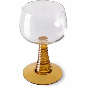 HK Living Swirl Weinglas High – 8er-Set – 8er-Set à 275 Ml – Ochre 8