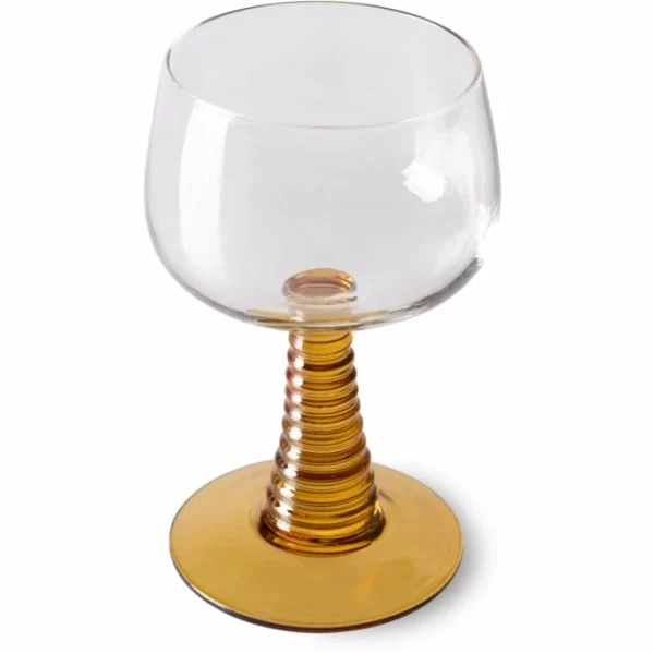 HK Living Swirl Weinglas High – 8er-Set – 8er-Set à 275 Ml – Ochre 3