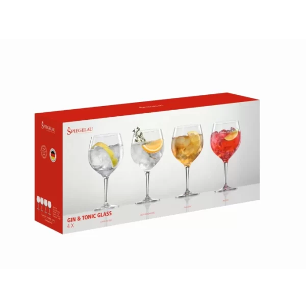 Spiegelau Special Glasses Gin & Tonic Glass 4er Set – 4 X 630 Ml – Transparent 4