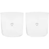 Eulenschnitt Trinkglas 2er Set – 2 Gläser à 360 Ml – Höhe Ca. 8,5 Cm – Ø 8,9 Cm – Herz – Transparent/schwarz 7