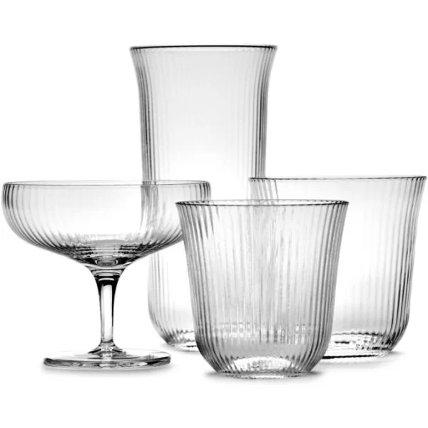 SERAX INKU Champagnerschale 4er-Set – 4 Gläser à 150 Ml – Clear 4