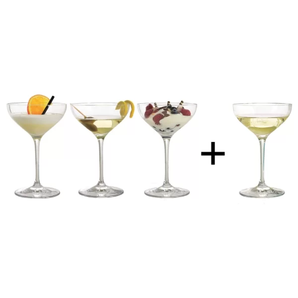 SPIEGELAU Bonus Pack Dessert- & Champagnerschale 4 Für 3-Set – 4 X 250 Ml – Transparent 1