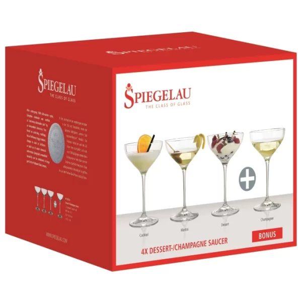 SPIEGELAU Bonus Pack Dessert- & Champagnerschale 4 Für 3-Set – 4 X 250 Ml – Transparent 7